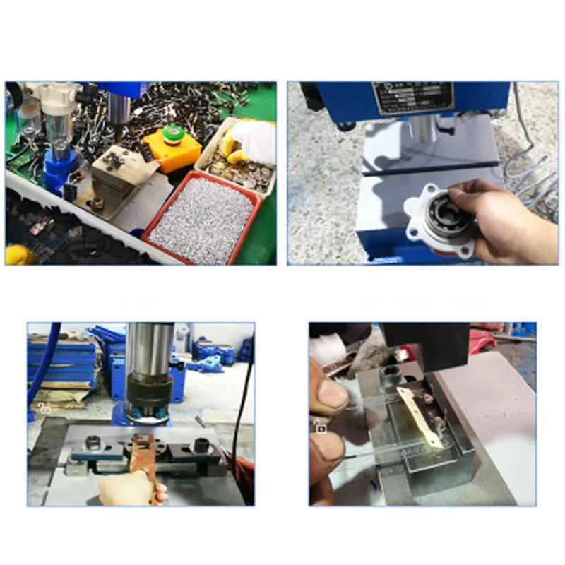 Pneumatic Punching Machine Hand Press Machine Adjustable Force 200KG Pneumatic Puncher 110V/220V Single Column