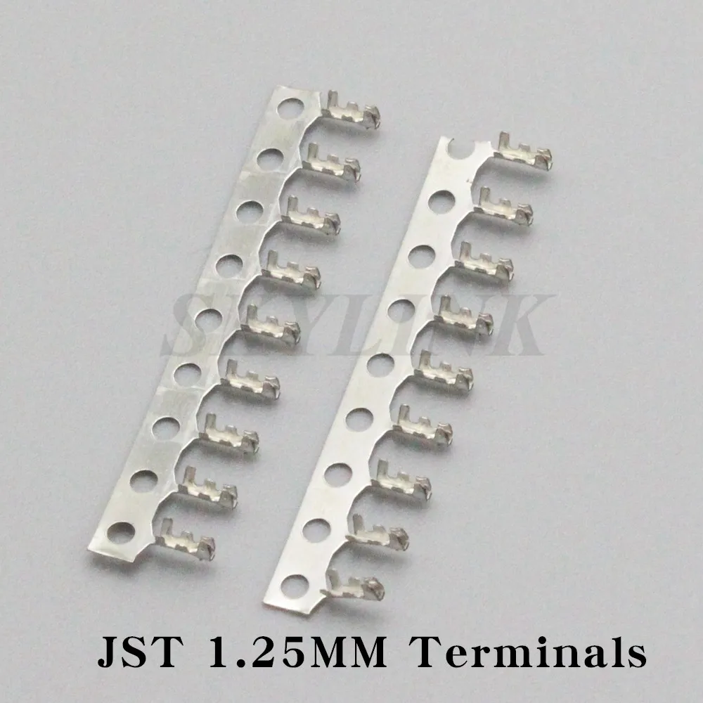 100PCS JST Connector 1.25mm Pitch Terminals Metal Pin Contact