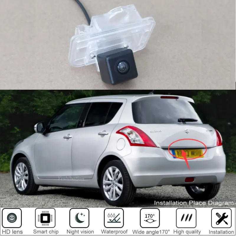 

Yeshibation Back up Parking Camera For Suzuki Swift ZC72S ZC82S ZC32S 2010~2017 HD CCD Night Vision + Reversing Camera