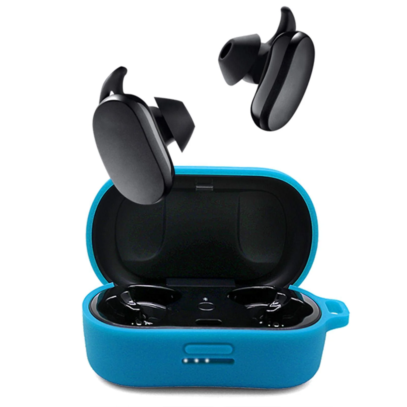 耐衝撃性保護シリコンケース,便利な防衝撃ケース,静かで快適,ノイズキャンセル,カラビナ付き