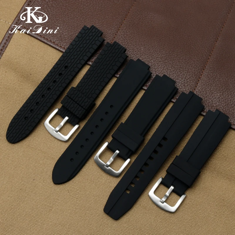 Silicon Watchband for Tudor PELAGOS Series 25500TN 25600TN Black Waterproof Rubber 22mm Dedicated Lug Watch Belt