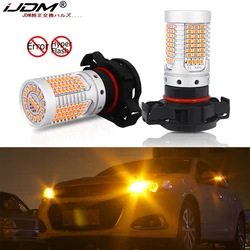 iJDM No Hyper Flash Amber Yellow Car PSY24W LED Canbus Error Free PSX24W PS19W LED Bulbs For car Front Turn Signal Lights 12V