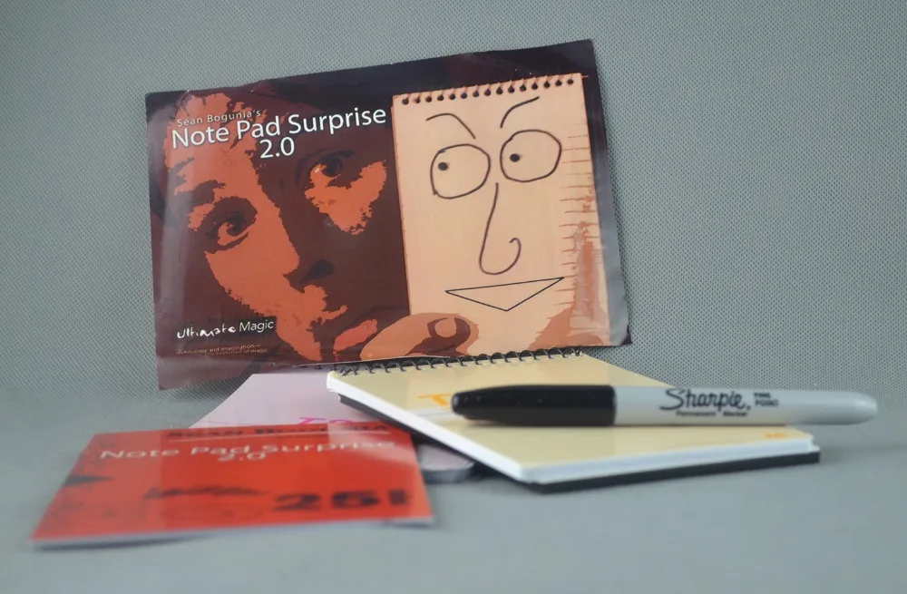 

Блокнот-сюрприз 2.0: Фокусы для сцены и крупного плана, магия, появление карт, ментализм, иллюзии, трюки, реквизит, аксессуары