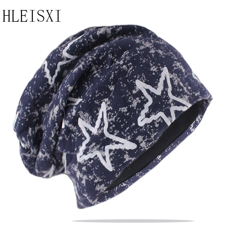 New Style Fashion Adult Men Women Spring Autumn Warm Beanies Skullies Big Star Bone Casual Hip Hop Girls Bonnet Gorras