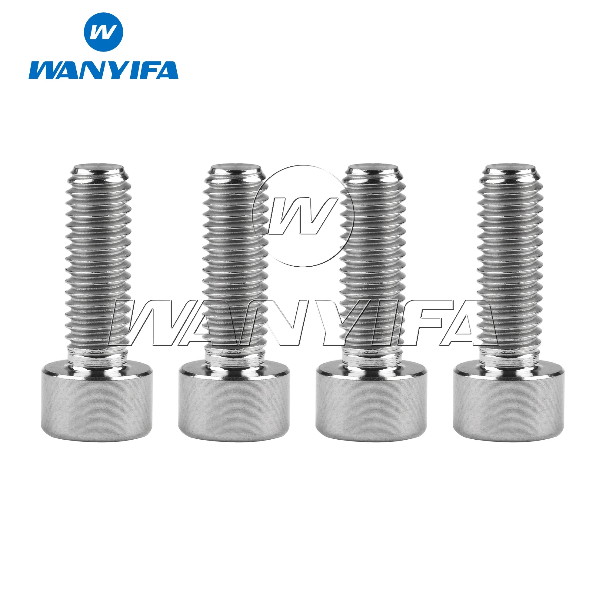 Wanyifa M6x10/15/18/20/25/30/35/40/45/50/55/60/65mm Titanium Allen Hex Socket Head Bolts Bike Stigma Screws 4pcs/10PCS