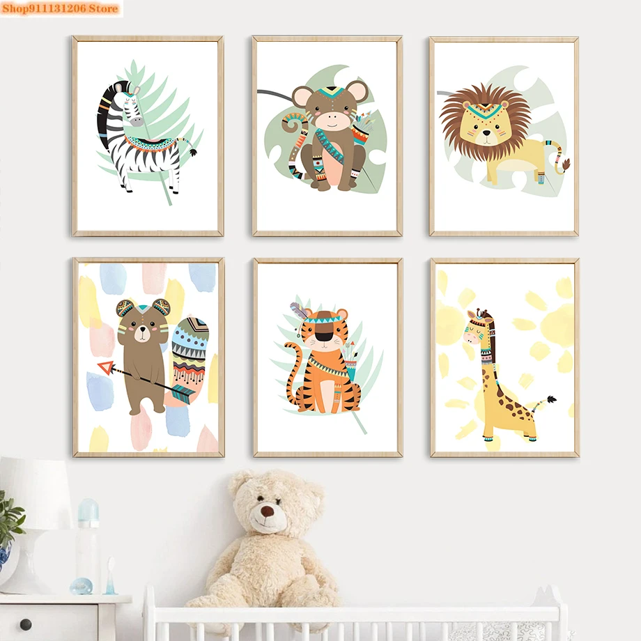 Diamond Embroidery Jungle Animals Lion Zebra Tiger Bear 5D Diamond Painting Full Square Cross Stitch Kits Mosaic Home Decoration