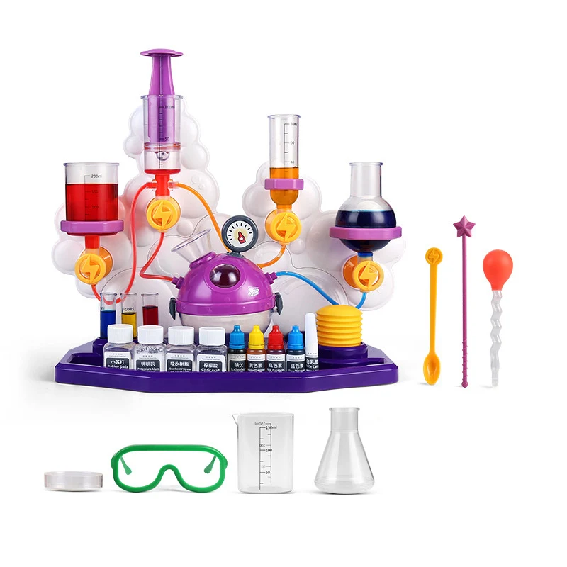 Kit de Laboratorio de Ciencia para niños, juego de química, juguetes educativos para niños, experimentos químicos, juguetes STEM, juguete de aprendizaje divertido