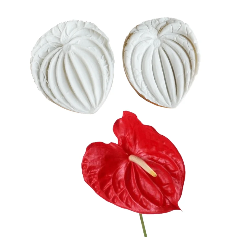 Anthurium Petals Silicone Fondant Mould Cake Tools Chocolate Gumpaste Molds, Sugarcraft, Kitchen Gadget M2356 — zdjęcie 2