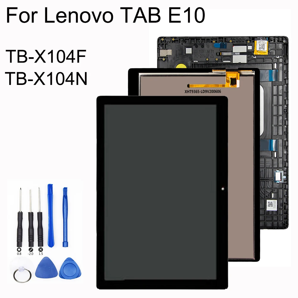 Novo 10.1 "para lenovo tab e10 e 10 tb-x104f TB-X104N TB-X104L tb x104 tela de toque digitador assembléia display lcd