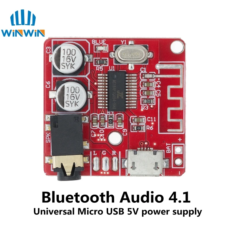 DIY Bluetooth Audio Receiver board Bluetooth 4.0 4.1 4.2 5.0 MP3 Lossless Decoder Board Wireless Stereo Music Module 3.7-5V