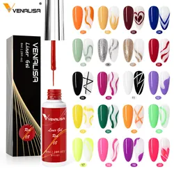 VENALISA 8ml Nail Liner Gel Polish 21 Colors For UV/LED Paint Nails Drawing Polish DIY Painting Varnish French Nail Gel Design