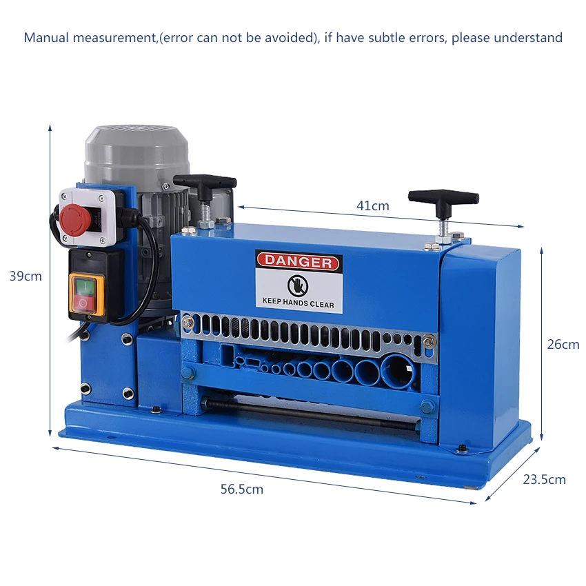 AMWS-38 Electric Cable Stripping Machine Scrap Cable Wire Stripper Scrap Copper Wire Stripping Machine 110V/220V 370W 1.5-38mm