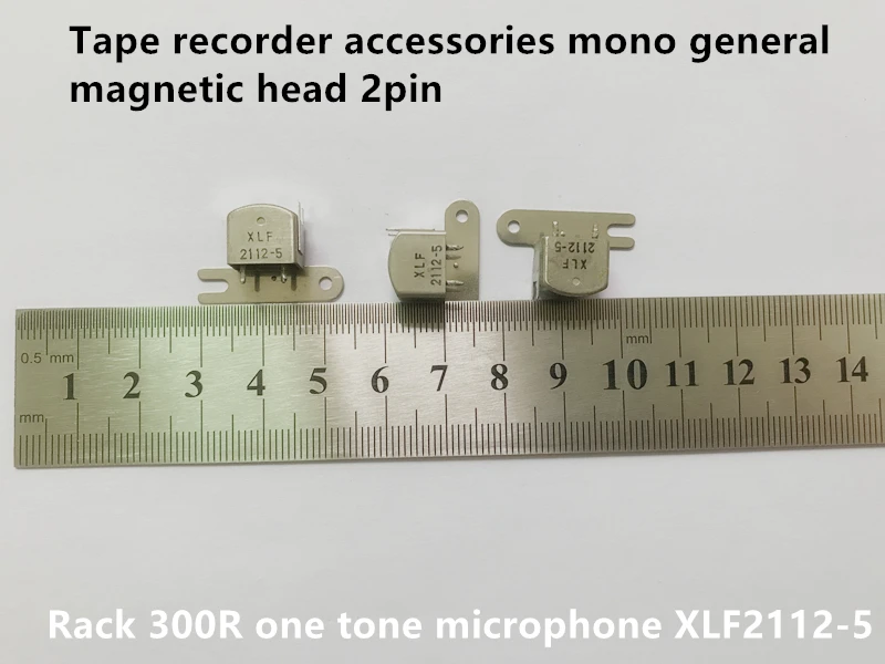 Original new 100% tape recorder accessories mono general magnetic head 2pin rack 300R one tone microphone XLF2112-5 switch