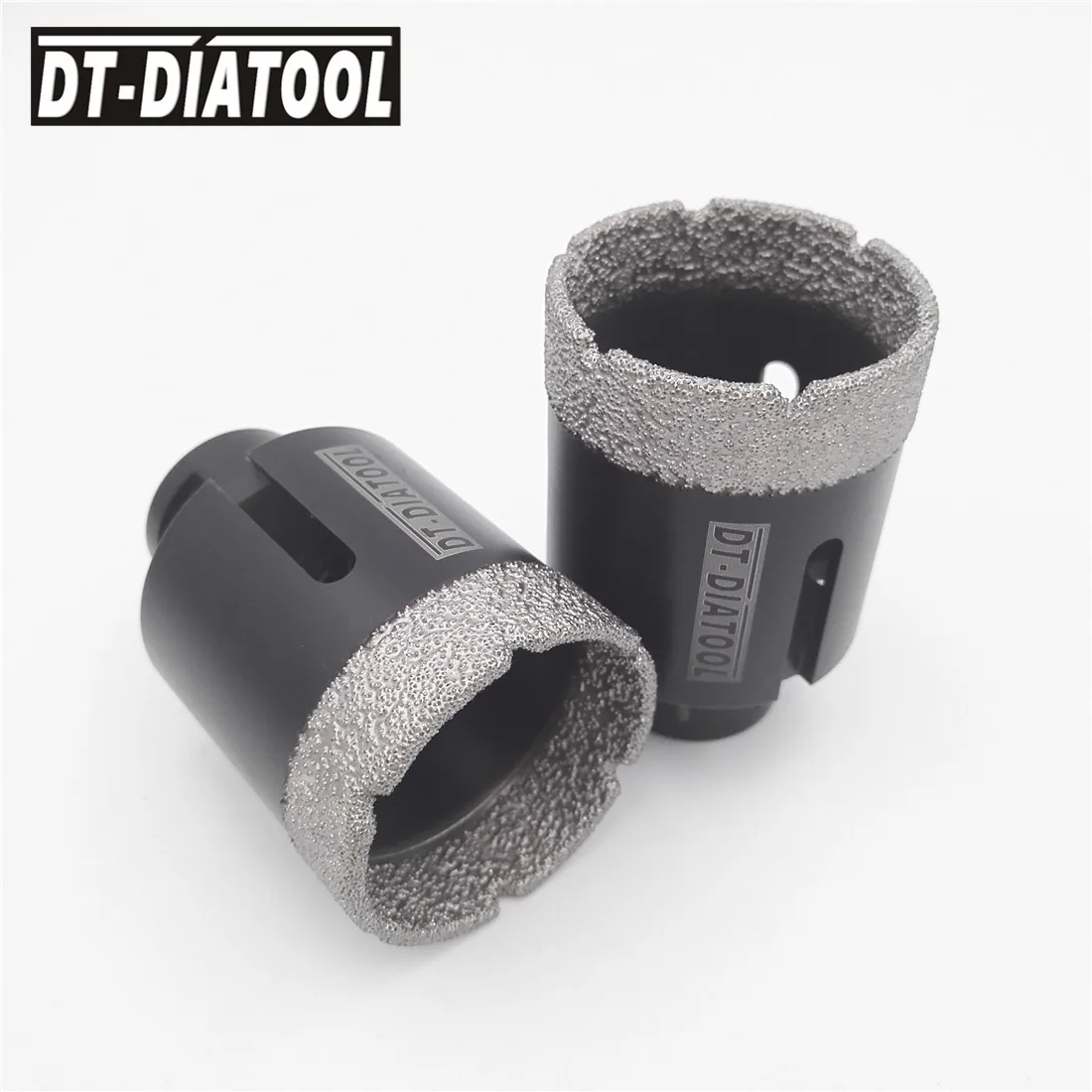 

DT-DIATOOL 2 шт. 5/8-11 диаметр резьбы 2 "Вакуумные Паяные Алмазные коронки для сухого бурения фарфоровая плитка гранит мрамор камень отверстие пилы