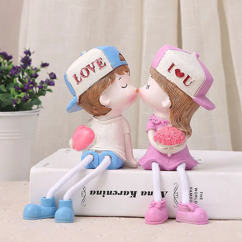 Home Decoration Accessories Resin Hanging Feet Dolls Living Room Small Ornaments Crafts Cute Creative Room Bedroom Furnishings