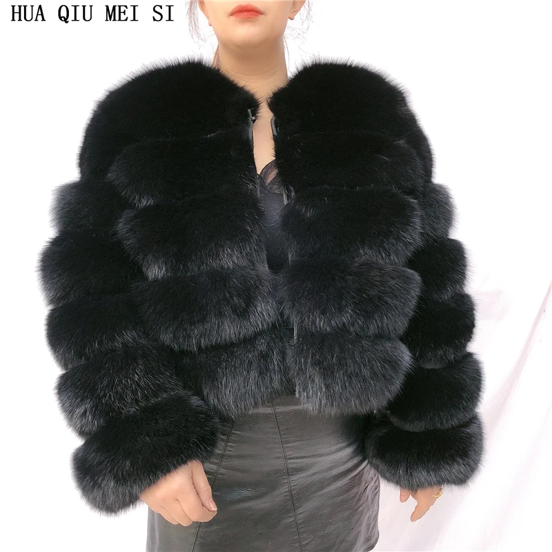 2023 natural fox fur coat long sleeve fur real fox fur natural raccoon winter women fur coat high quality silver fox red fox fur