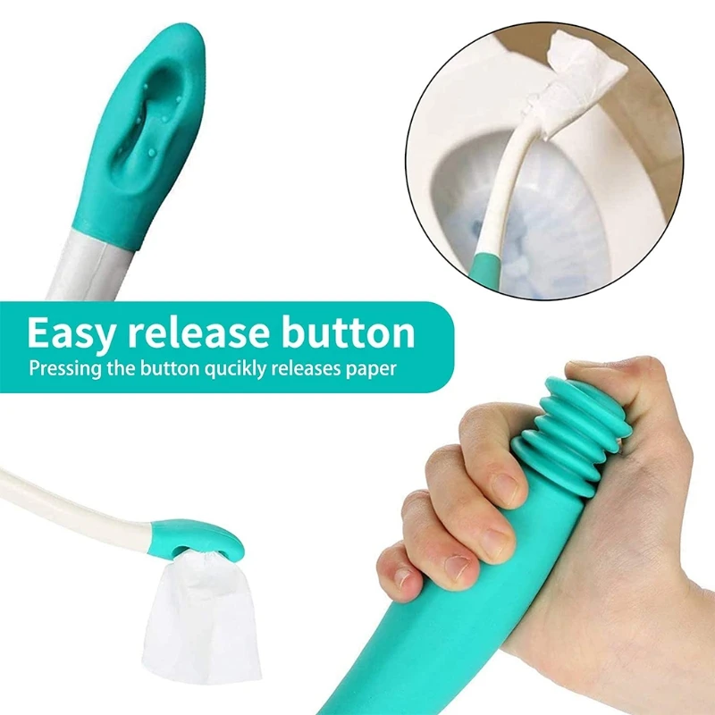 Toilet Tool Wiping Wand Bottom Bum Wiper Toilet Incontinence Aid Obese Elderly Disability Long Reach Hygienic Cleaning