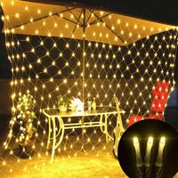 Net LED String Lights 8Modes 220V 1.5x1.5m 3X2M 2X2M Festival Christmas Decoration New Year Wedding Party Waterproof