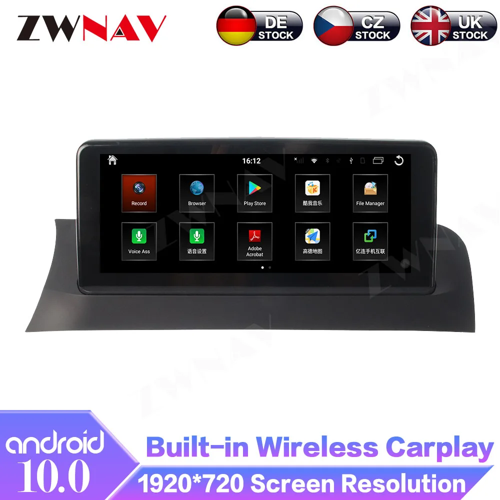 8+128 Android 10 For BMW X3/X4  F25/26 2011-2016 Car GPS Navigation Multimedia Player Radio 4G LTE DSP Carplay Auto Touch Screen