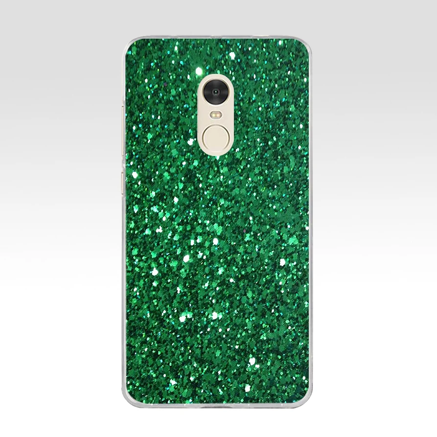 321FG Beautiful Emerald Green glitter Soft Silicone Tpu Cover phone Case for xiaomi redmi 7 7a note 4A 4X 6 Pro 6A 7