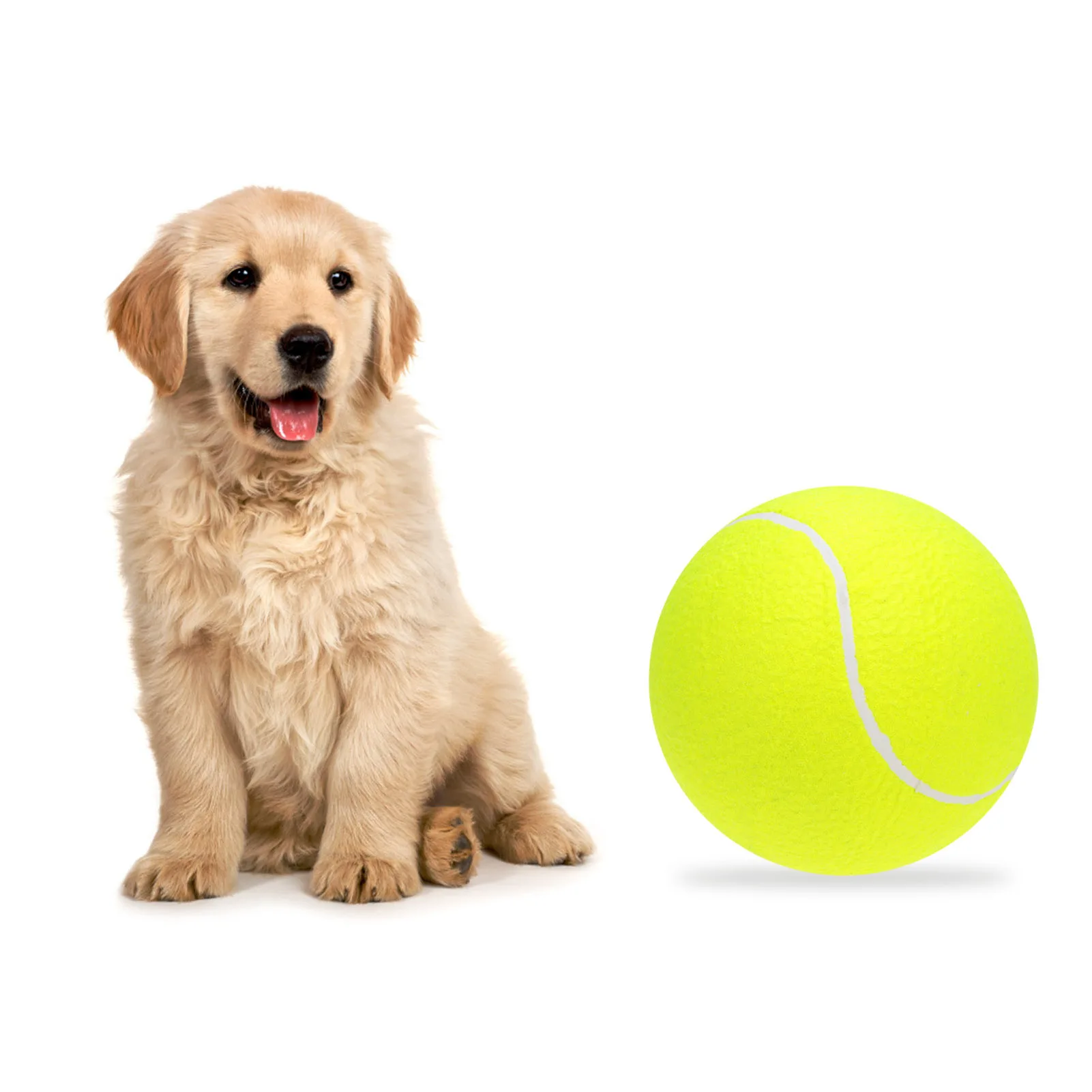 Giant Tennis Ball For Pet Chew Toy Big Inflatable Tennis Ball Signature Mega Jumbo Pet Toy Ball Supplies Outdoor Cricket