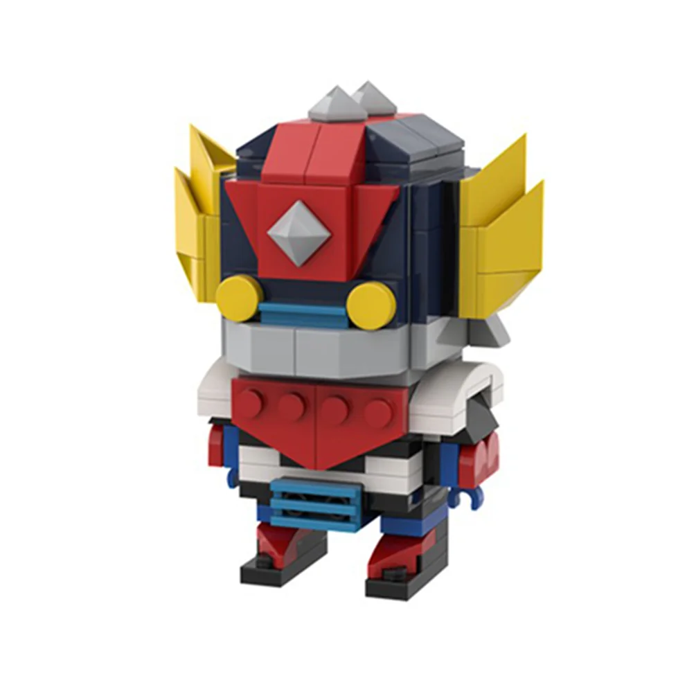 MOC Mini Anime Figures Technical Goldoraked Mecha UFO Robot Building Blocks DIY Action Doll Model Bricks Toys Children Gifts
