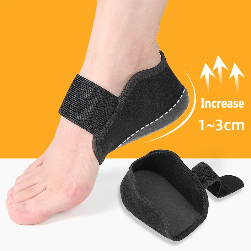 Height Increase Insole for Men Women Half Heel Protectors Heightening Shoes Sole Pad Shock Absorption Lift Heighten Foot Cushion