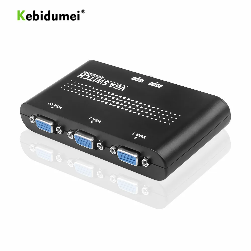 Kebidumei-Selector de interruptor 2 en 1 para compartir manualmente, caja de conmutación Original para LCD, PC, venta al por mayor, novedad