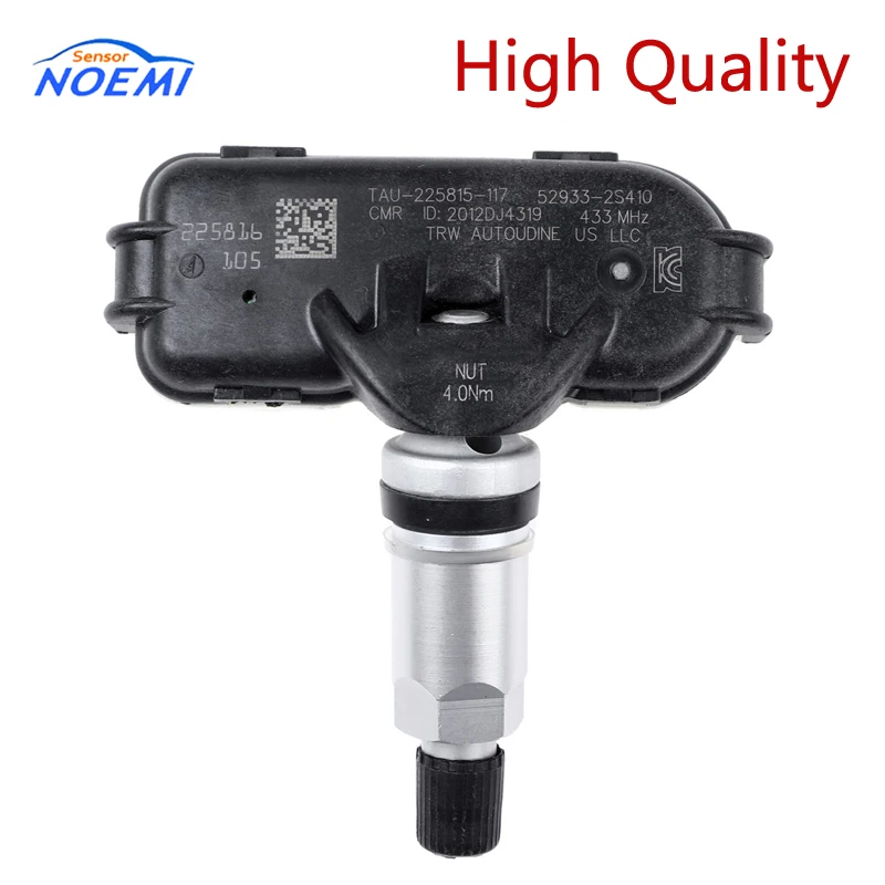 New 52933-2S410 529332S410 TPMS Tire Pressure Monitor Sensor 433MHZ For Hyundai Ix35 Tucson For Kia Sportage