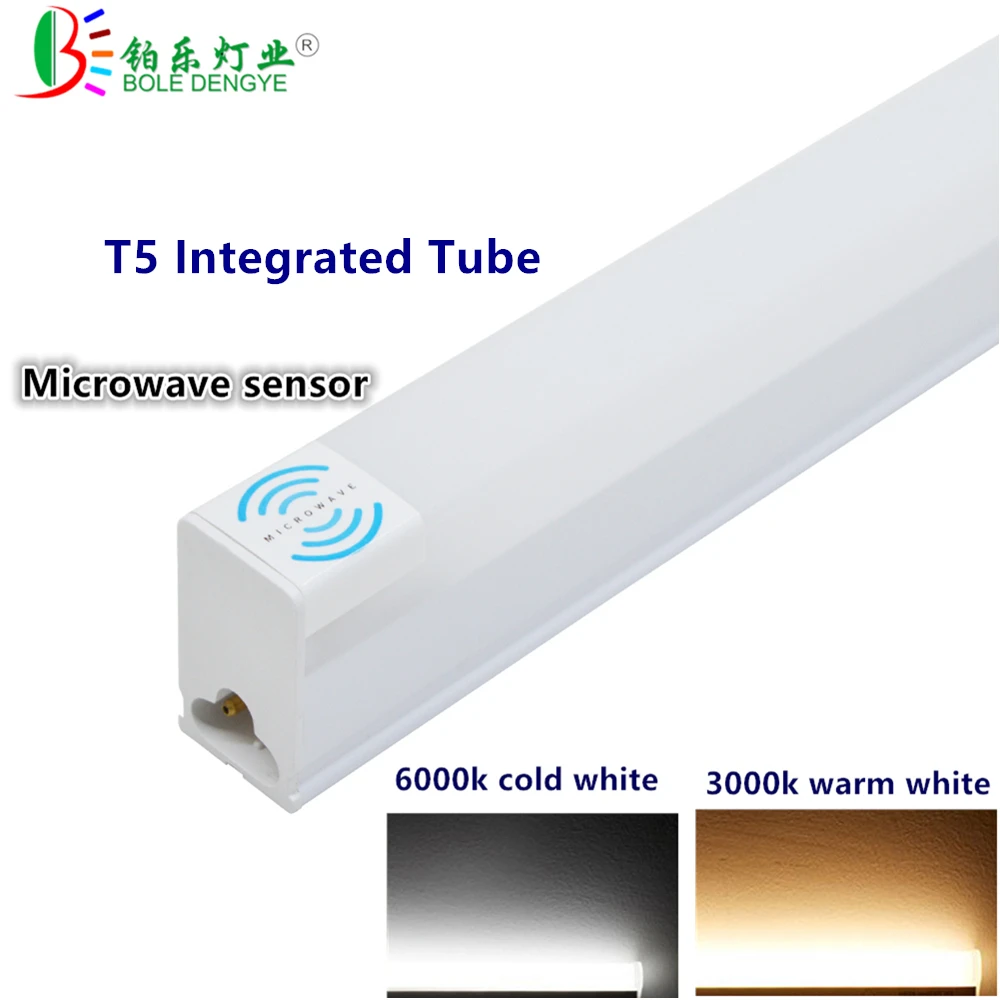 

T5 LED Fluorescent Direct install Integrated LED Lamp 30cm 60cm T5 LED Tube Light Microwave sensor LED Tubo 220/240V EU US Plug