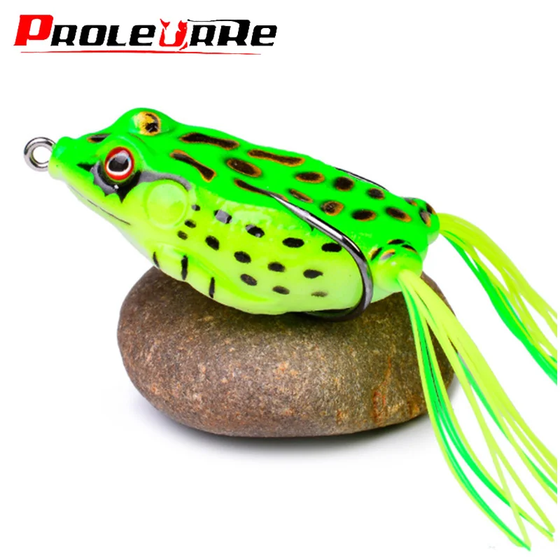 

1Pcs Frog Lure Soft Tube Bait Plastic Fishing Lure 6g 9g 12g With Fishing Hooks Top Water Ray Frog Artificial Silicone Baits