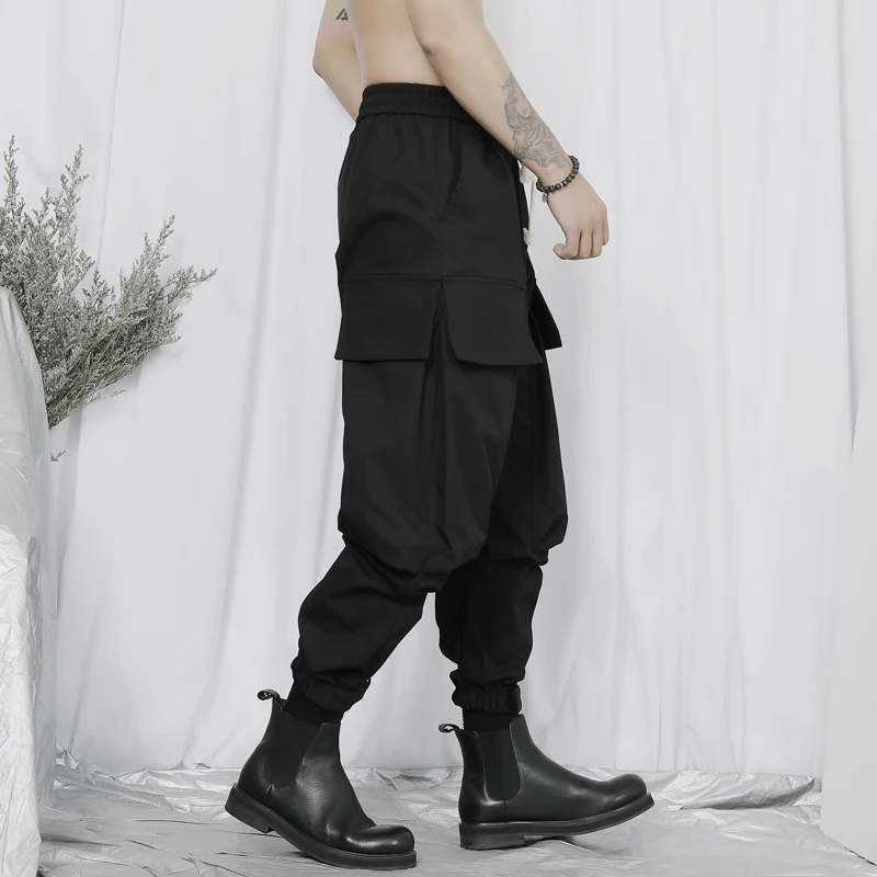 Men's new casual pants Fashion trend brand versatile loose casual oversize cargo Haren pants