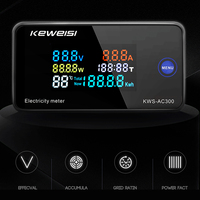 AC50-300V Digital Voltmeter Ammeter Power Current Voltage Temperature Humidity Meter Measurement Device 100A