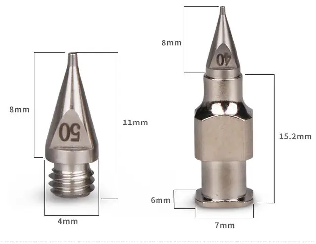 Split Stainless Steel 303 Precision Tapered Dispensing Tip (because of "split", you have to buy the Tip and the Hub separately)