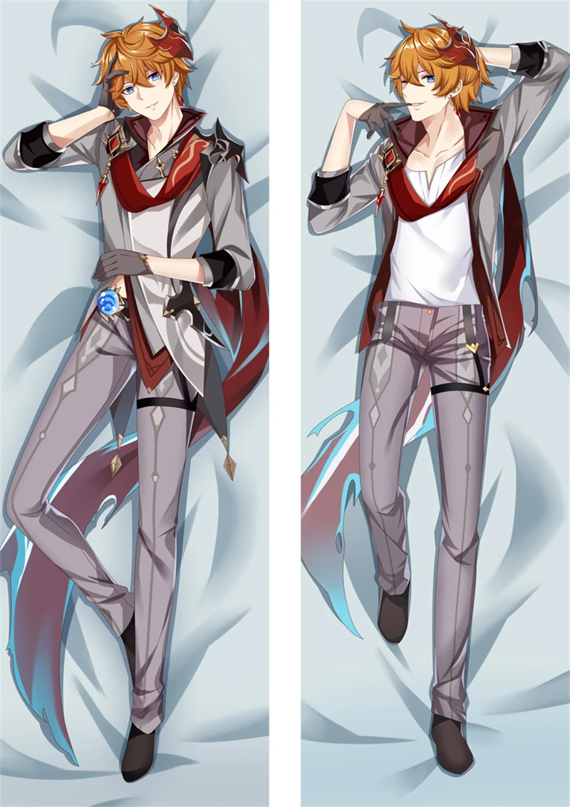 Impact Tartaglia Cosplay Dakimakura Pillow Case Hugging Body Prop