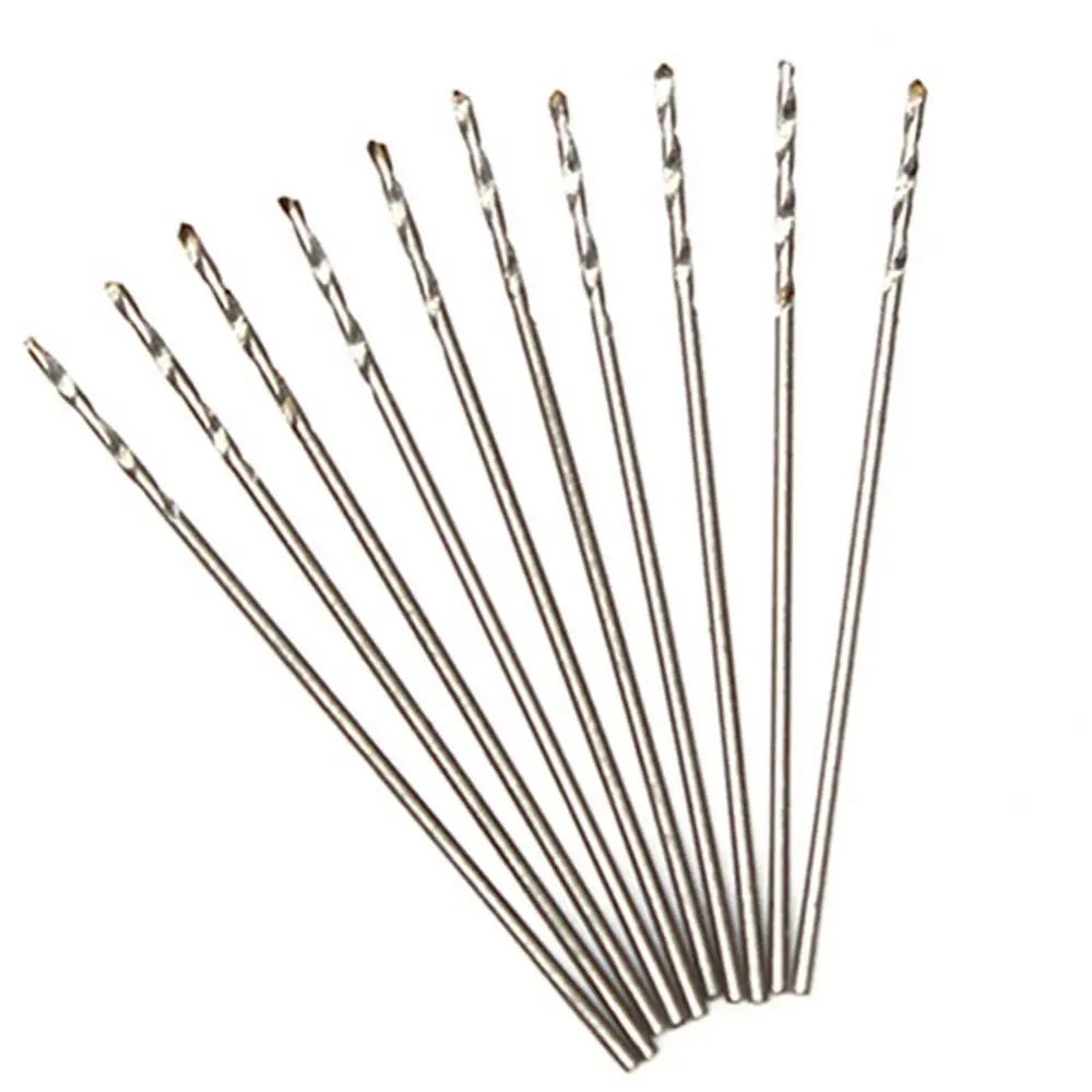 10Pcs/Set 0.3mm-3mm Mini Micro HSS Spiral Twist Drill Bit Drilling Tool Set