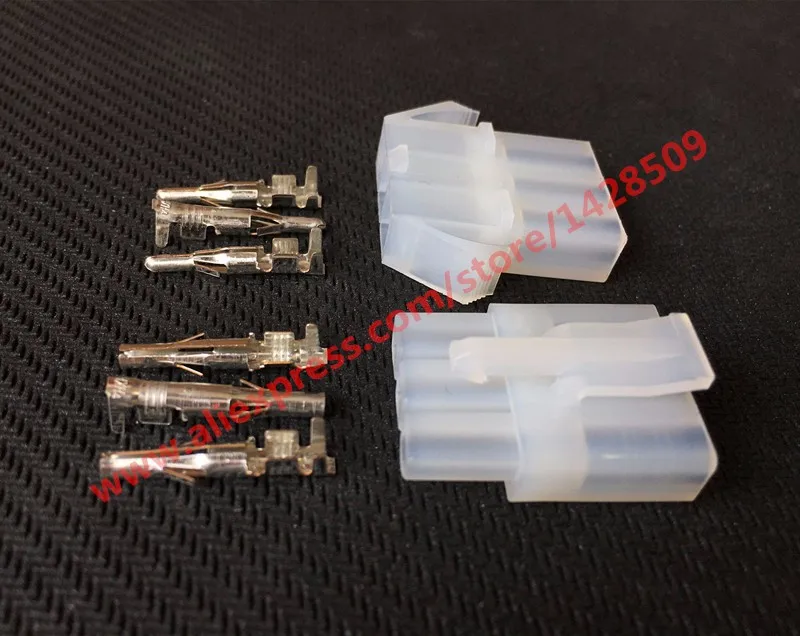 5 Sets 3 Pin 3 Way Female And Male Big Tamiya Connector Kits Large Tamiya L6.2 6.2MM Socket Plug