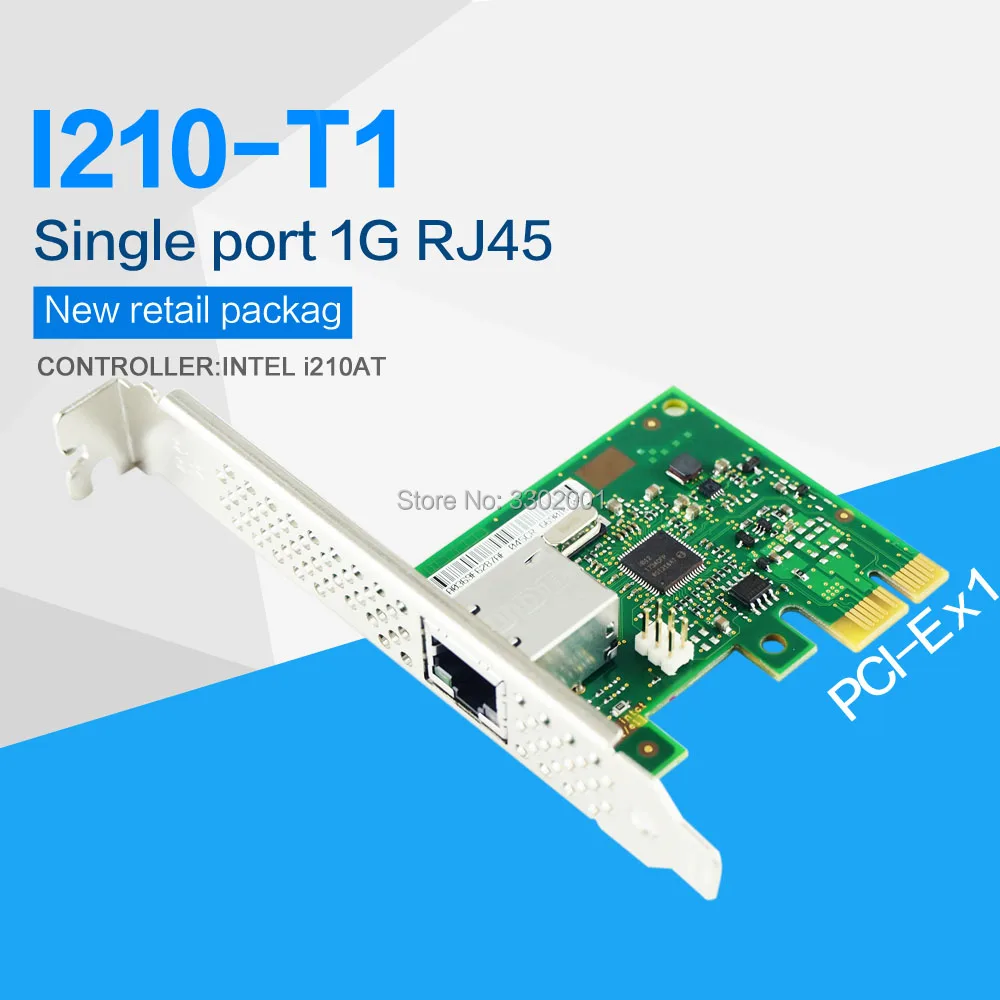 FANMI I210T1 гигабитная Ethernet/Сетевая карта (NIC), один порт RJ45 PCI Express 2,1x1 контроллер: Intel i210