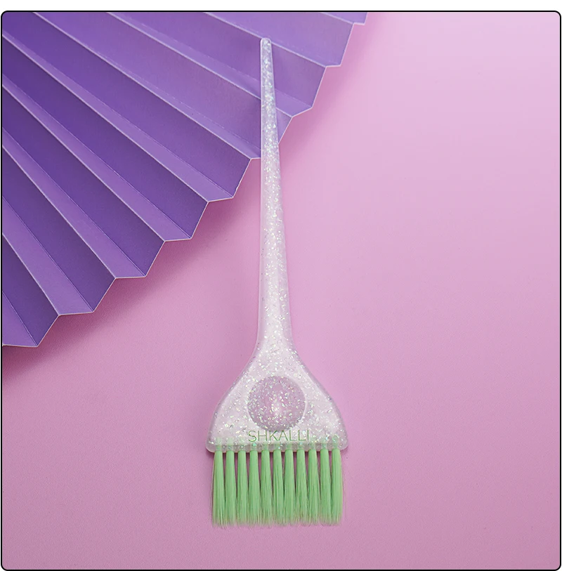 SHKALLI Haarfärbepinsel-Set, glitzernder Haarfärbepinsel, Haarfärbepinsel für Friseursalons, Balayage-Werkzeuge, Highlighting-Pinsel – Detail 9