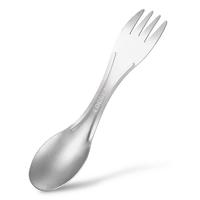 Titanium Spork Spoon Outdoor Tableware Ultralight Picnic Hiking Camping Travel Tableware Outdoor Portable Flatware 2-in-1