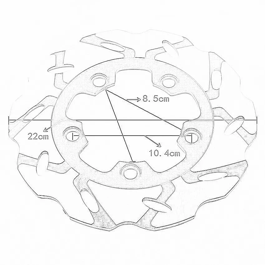 Rear Brake Discs Rotors For Suzuki GSXR600 1997-2017 SV650 SV650S GSXR750 GSXR1000 ABS 69211-18G00 69211-33E00 69211-33E10 Parts