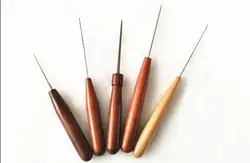 1set =5pcs Piano tuning repair tool Mahogany handle Reamer Awl Thorough needle Small wooden file Thorough eye