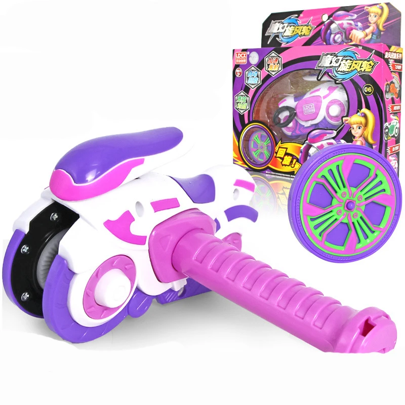 New Magic Whirlwind Wheel Motorcycle Hot Wheels Children\'s Combat Burst Gyro Rotating Wheel Toy