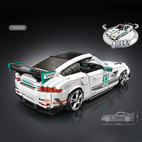 Loz 1:18 Scale Racing Mini Diamond Building Block Benz GT Super Sport Car Assemble ’Model Bricks Educational Toys For Kids Gift