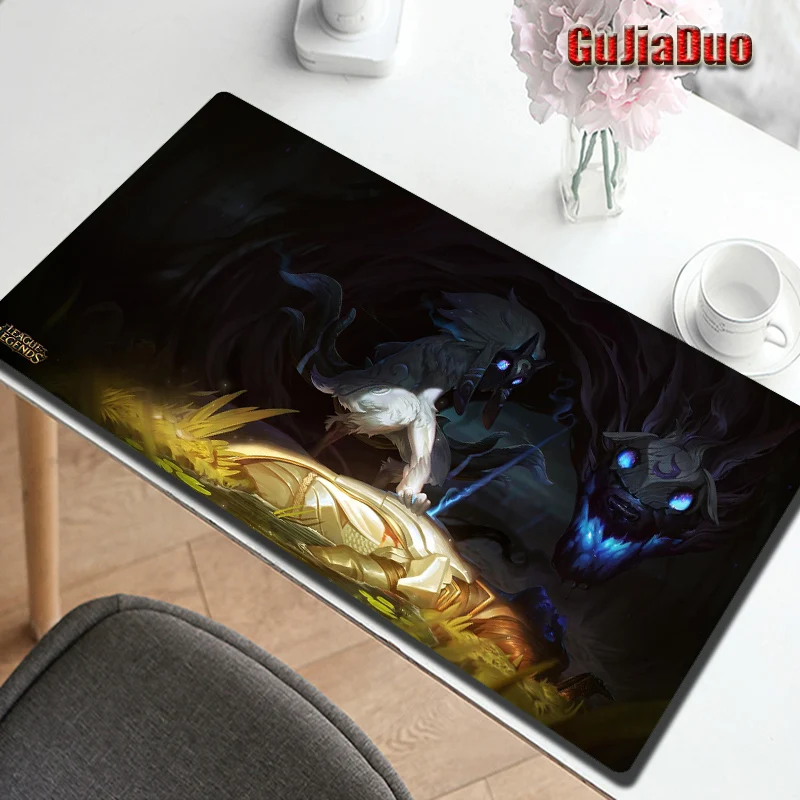 League Of Legends Kindred Alas Mouse Besar Gamer Laptop Keyboard Meja Tikar Gaming Aksesori Anime Mousepad untuk LOL/Dota2