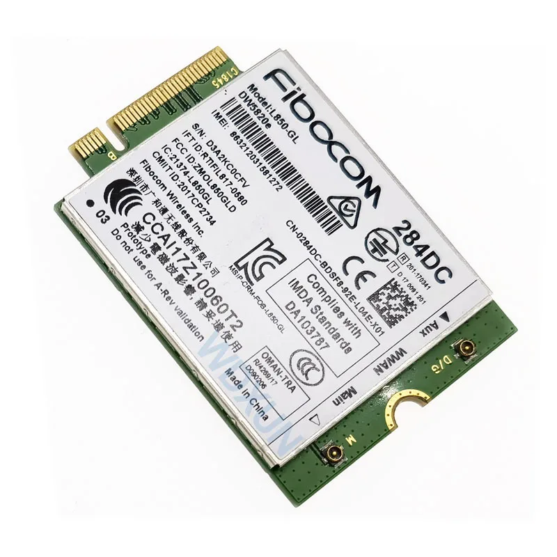 DW5820e L850-GL L850 DW5820 LTE 4G Karte Modul 0284DC 284DC Für Dell laptop 3500 5400