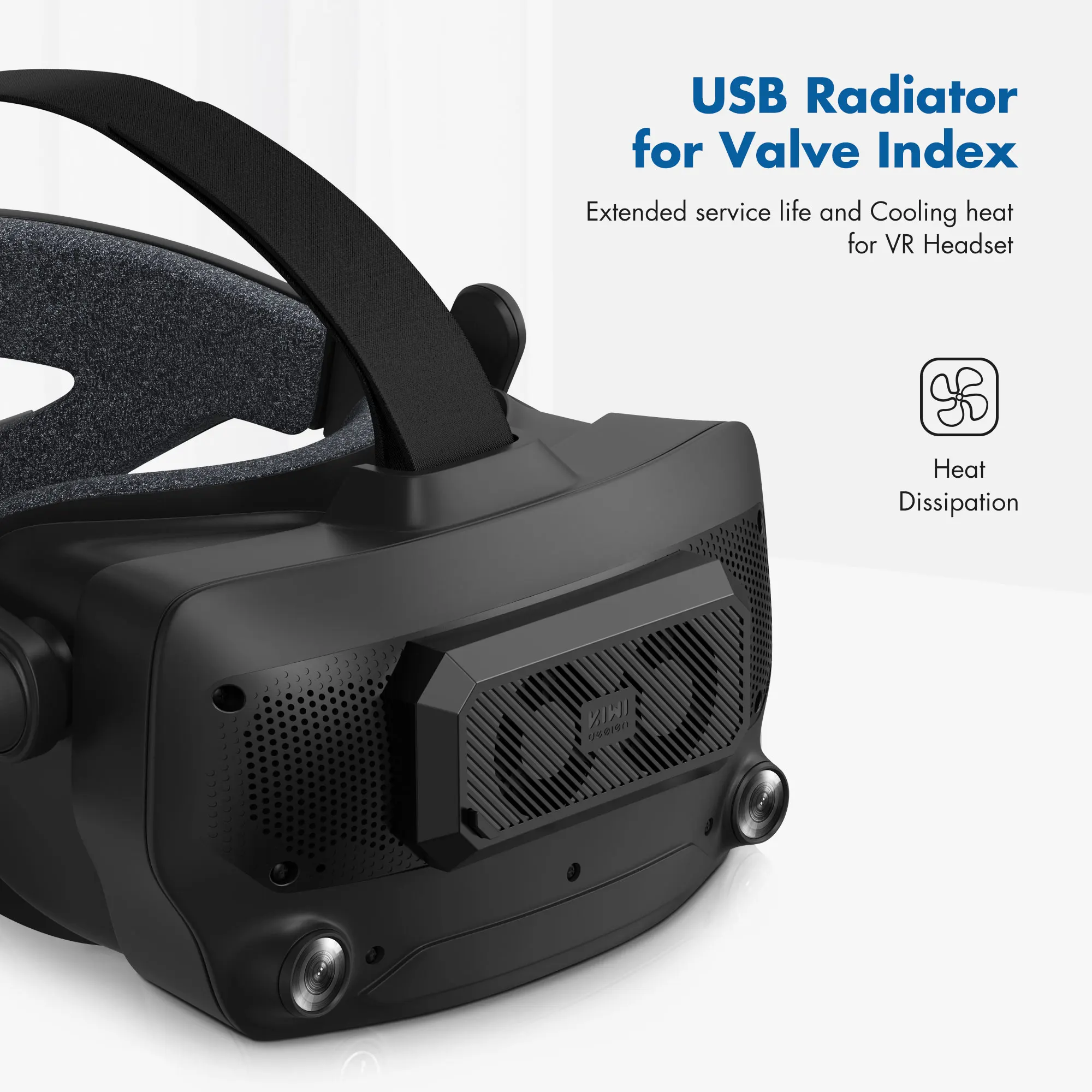 KIWI design USB Radiator Fans Accessories for Valve Index Cooling Heat for VR Headset in The VR Game