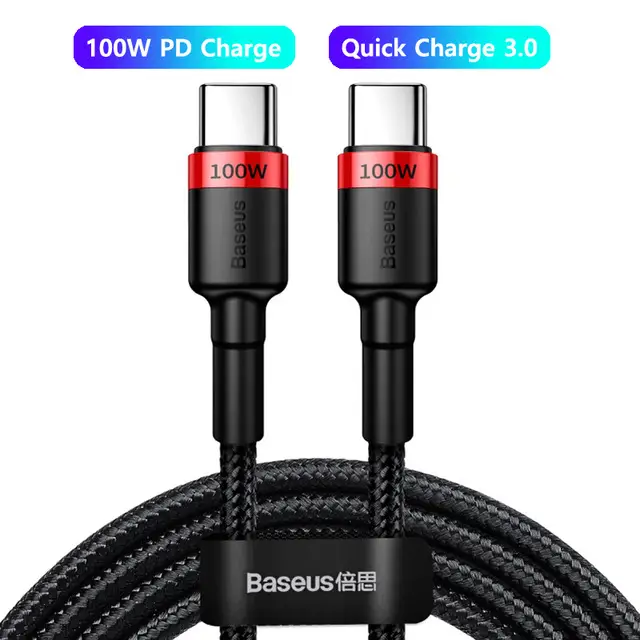 Baseus 100W USB C To USB Type C Cable PD Fast Charging Charger Cord 5A USB-C Type C Cable For iPhone17 MacBook Samsung Xiaomi - Image 7