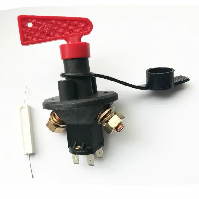 Sakelar Utama Daya Fitting Ulang Mobil dan Kapal Daya Mati Sakelar Antibocor DC12v/24V Sakelar Baterai Mobil Dua Lubang