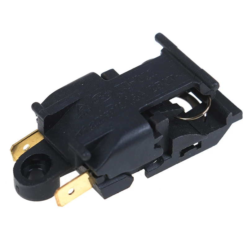 5pcs Universal Kettle Switch 16A Boiler Thermostat Switch Electric Kettle Steam Pressure Jump Switch Black Color